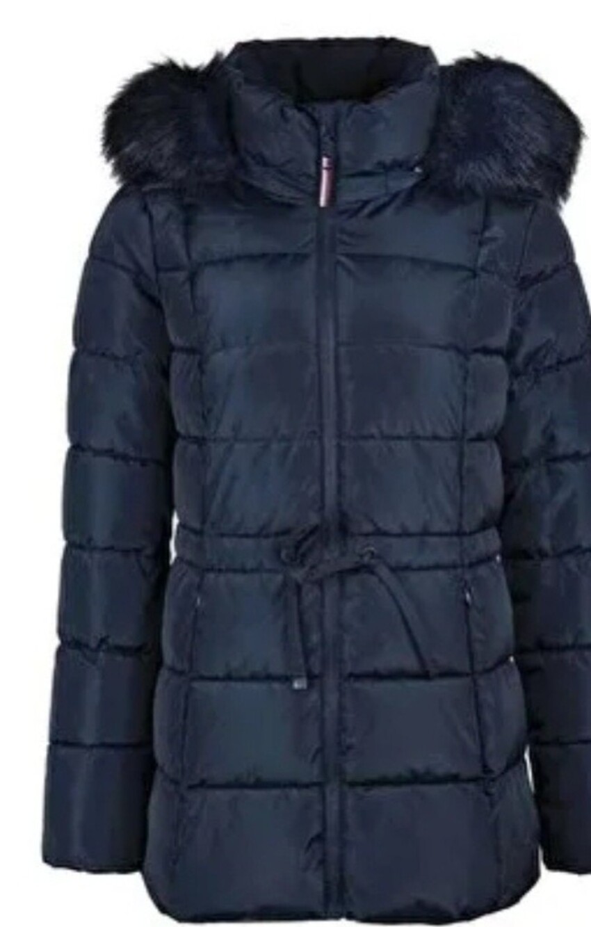 NWT Tommy Hilfiger Women’s Hooded Cinched Puffer Jacket, Size M